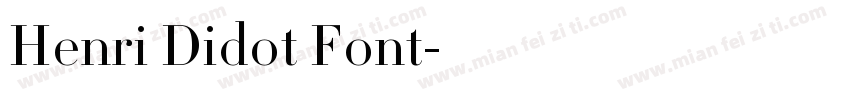 Henri Didot Font字体转换